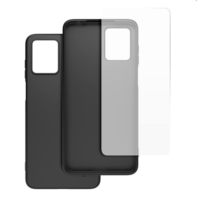 Pouzdro CASR + ochranné sklo pro Motorola Moto G13/G23, black Pouzdro CASR + ochranné sklo pro Motorola Moto G13/G23, black