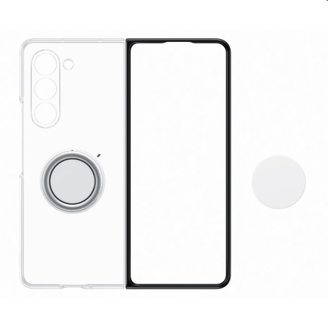 Pouzdro Clear Gadget pro Samsung Galaxy Z Fold5, transparent (s odnímatelným úchytem)