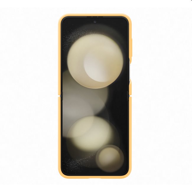 Pouzdro Silicone Cover s držákem na prst pro Samsung Galaxy Z Flip5, apricot Pouzdro Silicone Cover s držákem na prst pro Samsung Galaxy Z Flip5, apricot