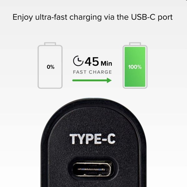 SBS Autoadaptér USB/USB-C, 2,1 A/3,1 A, černá