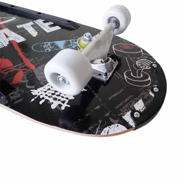 Acra Skateboard barevný, černý