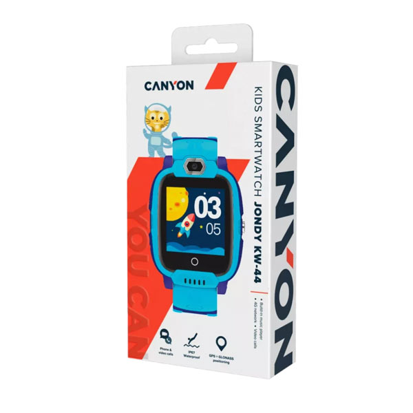 Canyon KW-44, Jondy, smart hodinky pro děti, modré Canyon KW-44, Jondy, smart hodinky pro děti, modré