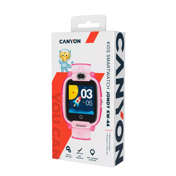 Canyon KW-44, Jondy, smart hodinky pro děti, růžové Canyon KW-44, Jondy, smart hodinky pro děti, růžové