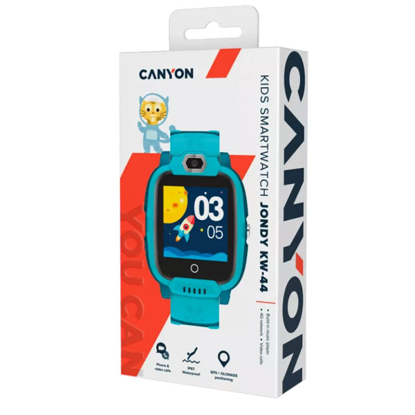 Canyon KW-44, Jondy, smart hodinky pro děti, zelené Canyon KW-44, Jondy, smart hodinky pro děti, zelené