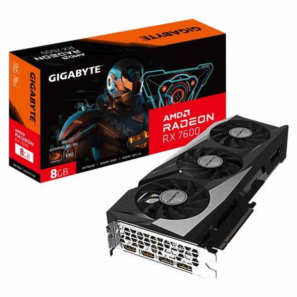 Gigabyte Radeon RX 7600 GAMING OC 8G Gigabyte Radeon RX 7600 GAMING OC 8G