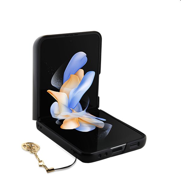 Guess 4G Charms Kryt pro Samsung Galaxy Z Flip 5, hnědé Guess 4G Charms Kryt pro Samsung Galaxy Z Flip 5, hnědé