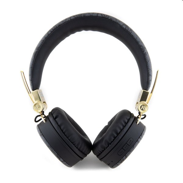 Guess PU 4G Metal Logo Bluetooth Stereo Headphone, černé