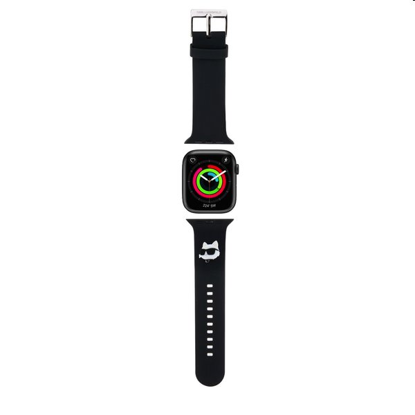 Karl Lagerfeld Choupette Head NFT řemínek pro Apple Watch 38/40mm, black