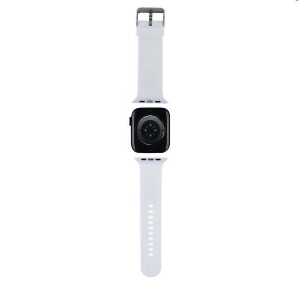 Karl Lagerfeld Karl and Choupette Head NFT řemínek pro Apple Watch 38/40mm, white Karl Lagerfeld Karl and Choupette Head NFT řemínek pro Apple Watch 38/40mm, white