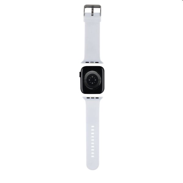 Karl Lagerfeld Karl and Choupette Head NFT řemínek pro Apple Watch 42/44mm, white