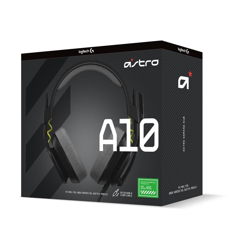 Logitech ASTRO A10 - káblové herné slúchadlá - čierne - PlayStation Logitech ASTRO A10 - káblové herné slúchadlá - čierne - PlayStation