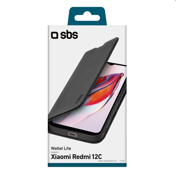 Pouzdro SBS Book Wallet Lite pro Xiaomi Redmi 12C, černé Pouzdro SBS Book Wallet Lite pro Xiaomi Redmi 12C, černé
