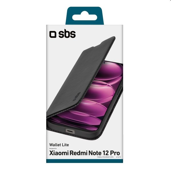 Pouzdro SBS Book Wallet Lite pre Xiaomi Redmi Note 12 Pro 5G/Poco X5 Pro, černé Pouzdro SBS Book Wallet Lite pre Xiaomi Redmi Note 12 Pro 5G/Poco X5 Pro, černé