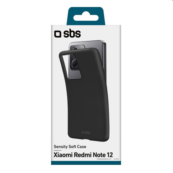 Pouzdro SBS Sensity pro Xiaomi Redmi Note 12, černé Pouzdro SBS Sensity pro Xiaomi Redmi Note 12, černé