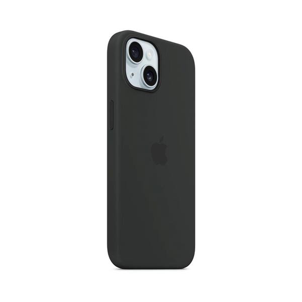 Apple iPhone 15 Plus Silicone Case with MagSafe - Black Apple iPhone 15 Plus Silicone Case with MagSafe - Black