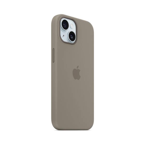 Apple iPhone 15 Plus Silicone Case with MagSafe - Clay