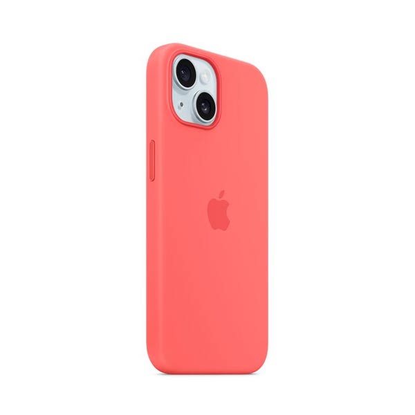Apple iPhone 15 Plus Silicone Case with MagSafe - Guava Apple iPhone 15 Plus Silicone Case with MagSafe - Guava