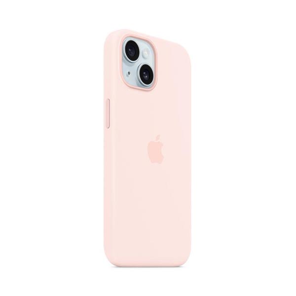 Apple iPhone 15 Plus Silicone Case with MagSafe - Light Pink Apple iPhone 15 Plus Silicone Case with MagSafe - Light Pink