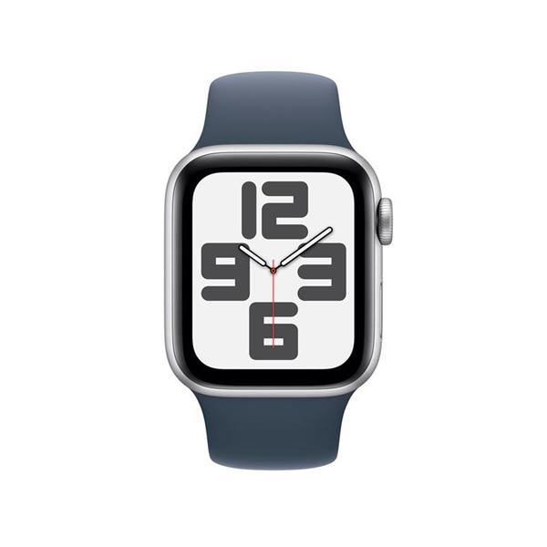 Apple Watch SE GPS 44mm Silver Aluminium Case with Storm Blue Sport Band - M/L Apple Watch SE GPS 44mm Silver Aluminium Case with Storm Blue Sport Band - M/L