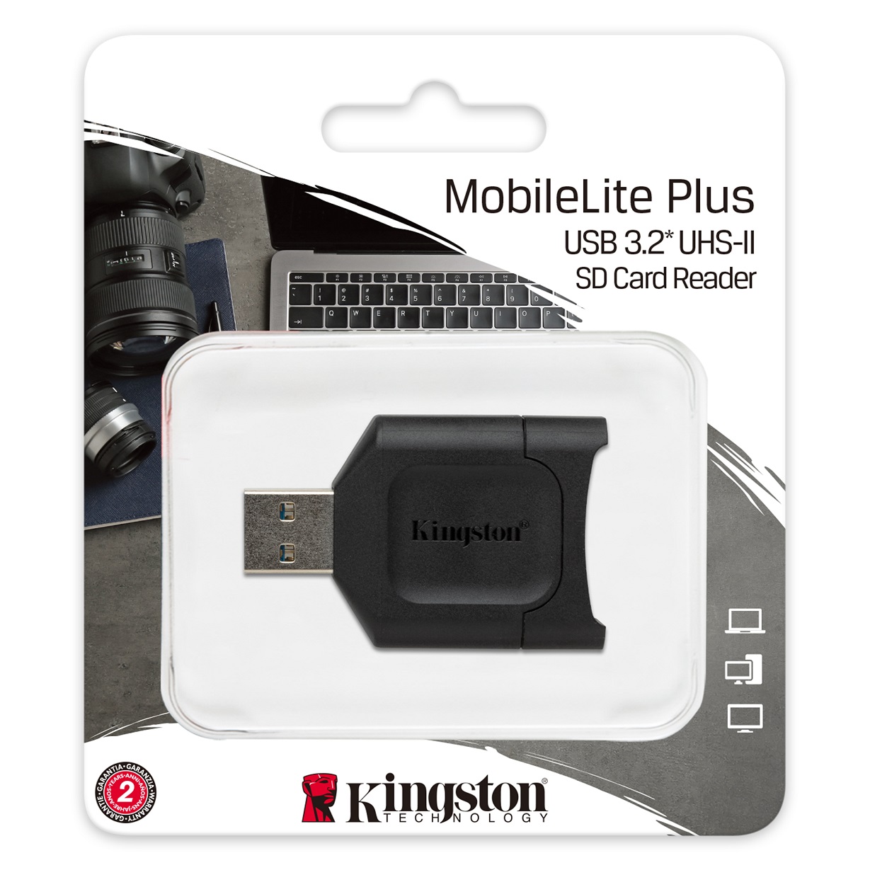 Čtečka paměťových karet Kingston MobileLite Plus, USB 3.2 Čtečka paměťových karet Kingston MobileLite Plus, USB 3.2
