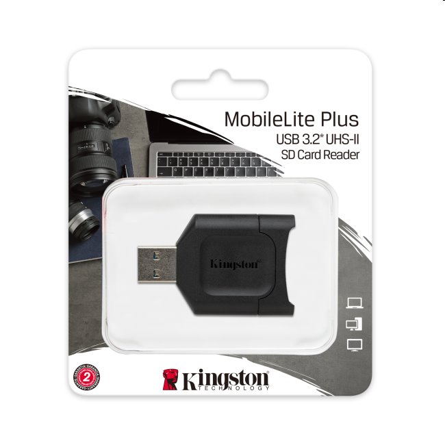 Čtečka paměťových karet Kingston MobileLite Plus, USB 3.2 Čtečka paměťových karet Kingston MobileLite Plus, USB 3.2