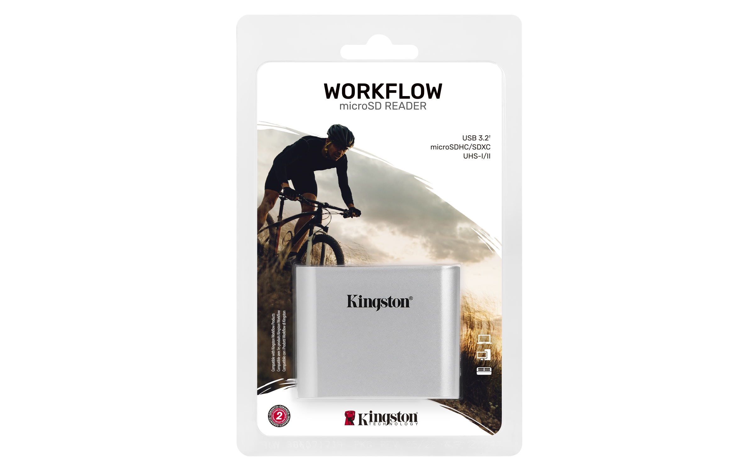 Čtečka paměťových karet Kingston Workflow, USB 3.2 Čtečka paměťových karet Kingston Workflow, USB 3.2