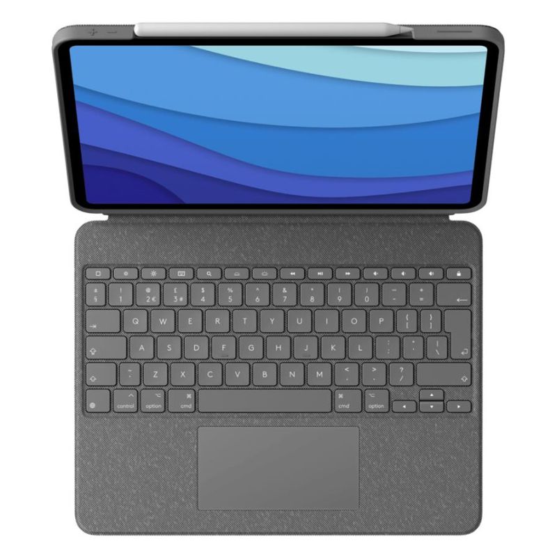 Logitech COMBO TOUCH pre iPad Pro 12.9" (5. a 6. gen.) - šedá - UK Logitech COMBO TOUCH pre iPad Pro 12.9" (5. a 6. gen.) - šedá - UK