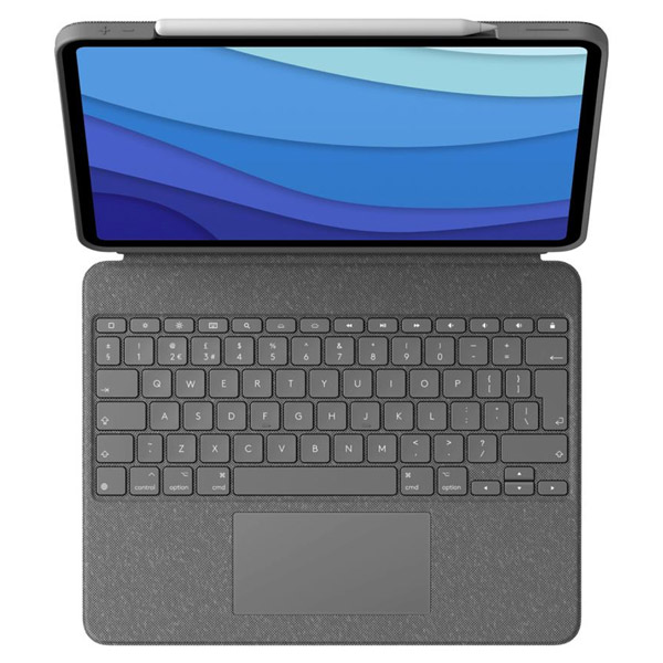 Logitech COMBO TOUCH pro iPad Pro 12,9" (5. a 6. gen.), UK, šedá