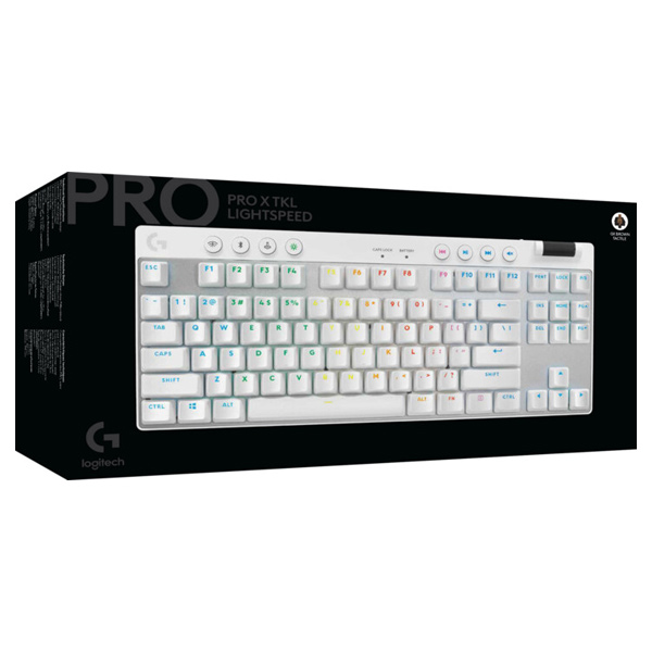 Logitech PRO X TKL Lightspeed Gaming Keyboard US, white