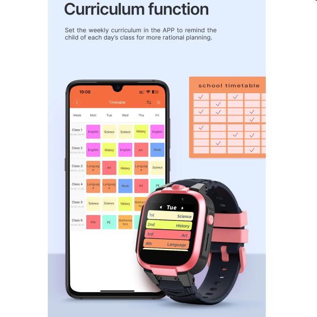 Mibro Z3 smart hodinky pro děti, růžové