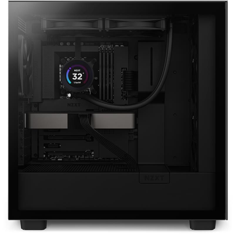NZXT AIO liquid cooler CPU Kraken 280 ELITE / 2x140mm fan / 4-pin PWM / LCD display / black
