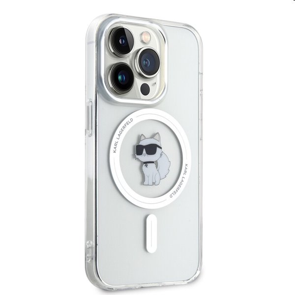 Pouzdro Karl Lagerfeld IML Choupette MagSafe pro Apple iPhone 15 Pro Max, transparentní Pouzdro Karl Lagerfeld IML Choupette MagSafe pro Apple iPhone 15 Pro Max, transparentní