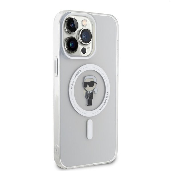 Pouzdro Karl Lagerfeld IML Ikonik MagSafe pro Apple iPhone 15 Pro Max, transparentní