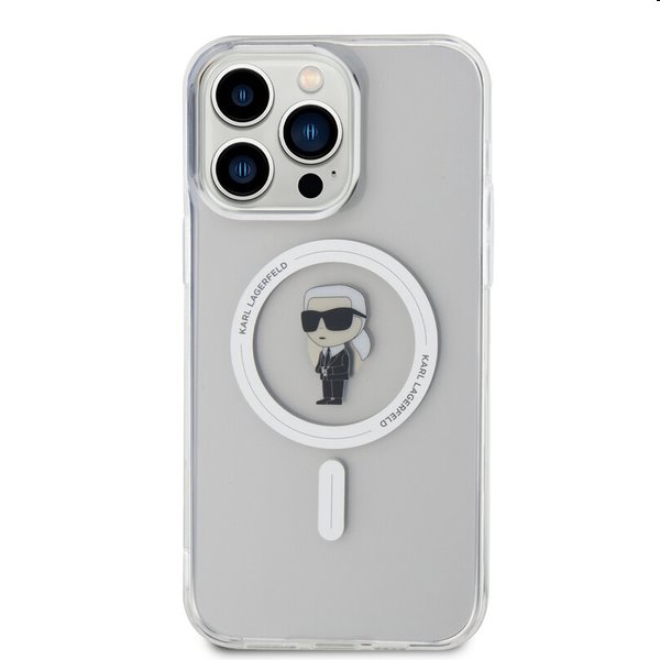 Pouzdro Karl Lagerfeld IML Ikonik MagSafe pro Apple iPhone 15 Pro Max, transparentní Pouzdro Karl Lagerfeld IML Ikonik MagSafe pro Apple iPhone 15 Pro Max, transparentní