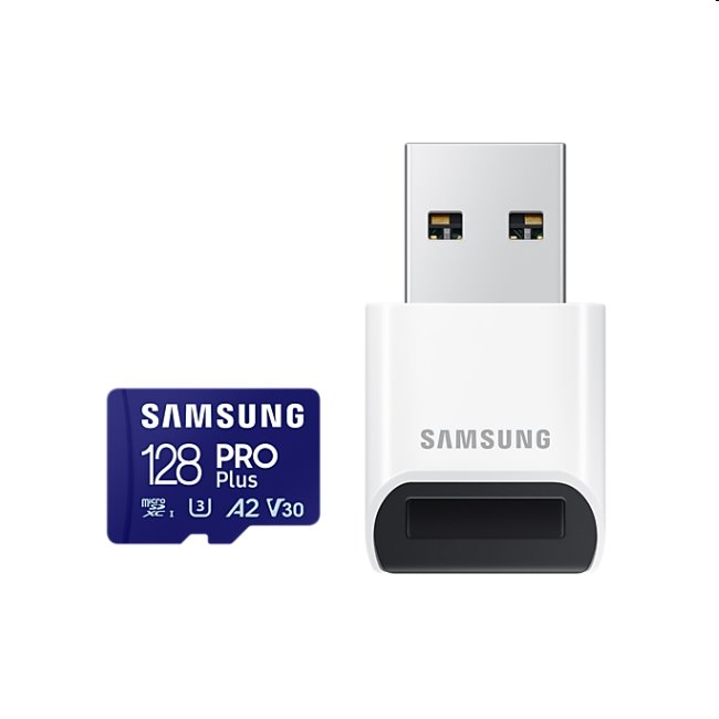 Samsung PRO Plus Micro SDXC 128GB + USB adaptér