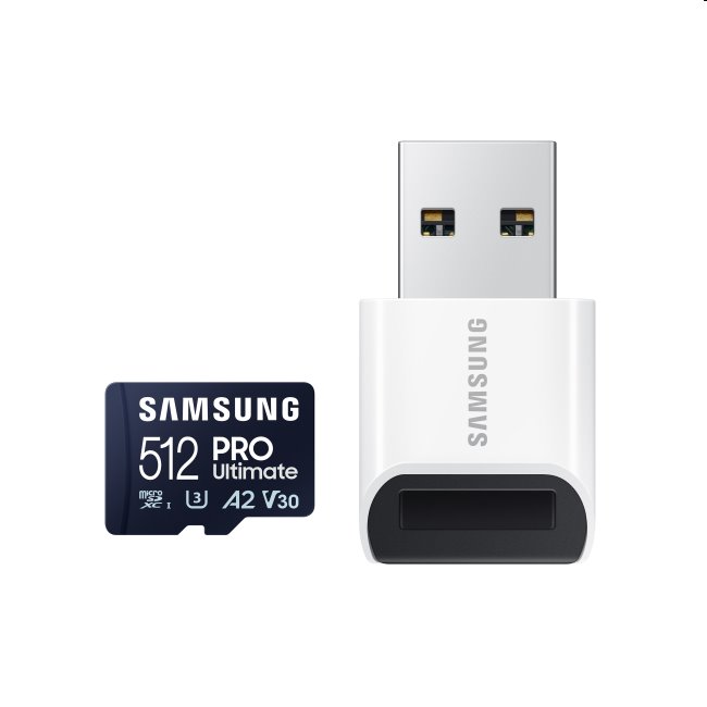 Samsung PRO Ultimate Micro SDXC 512GB + USB adaptér Samsung PRO Ultimate Micro SDXC 512GB + USB adaptér