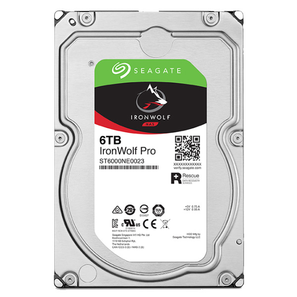 Seagate Ironwolf Pro NAS HDD 6 TB SATA