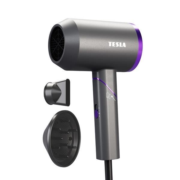 Skládací fén Tesla Foldable Ionic Hair Dryer, černý