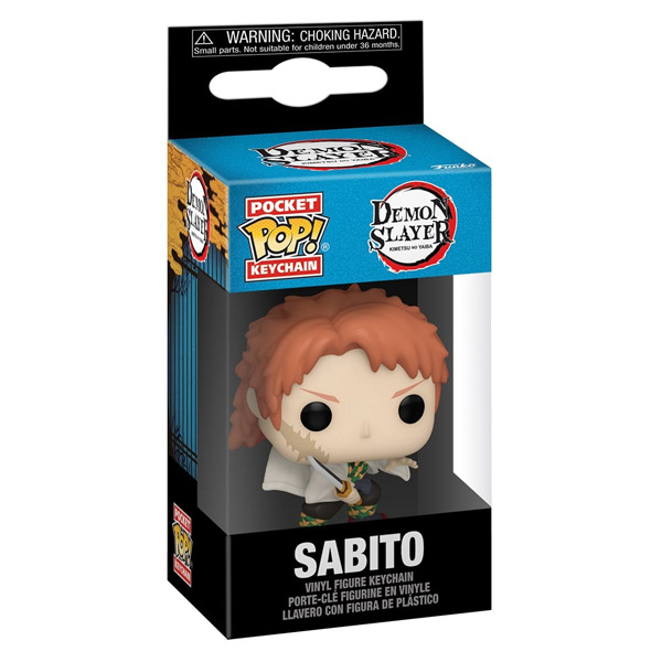 Funko POP! Klíčenka Sabito bez masky (Demon Slayer)