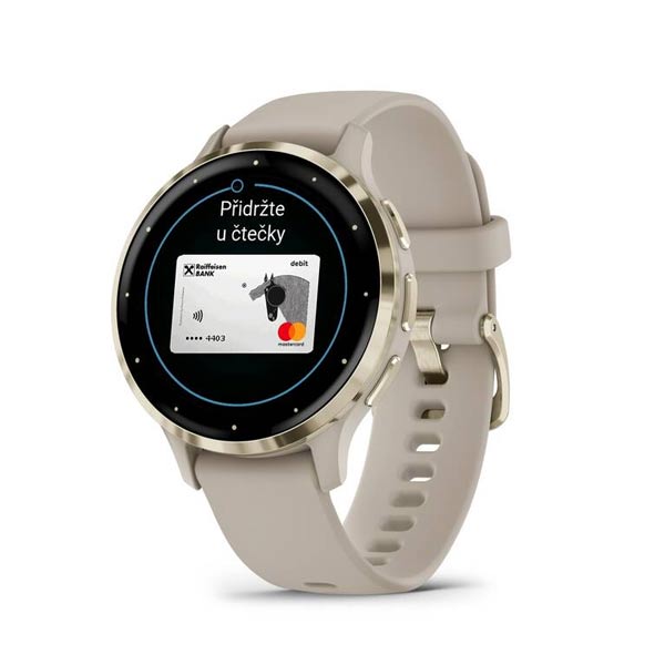 GARMIN VENU 3S, French Gray/Soft Gold GARMIN VENU 3S, French Gray/Soft Gold