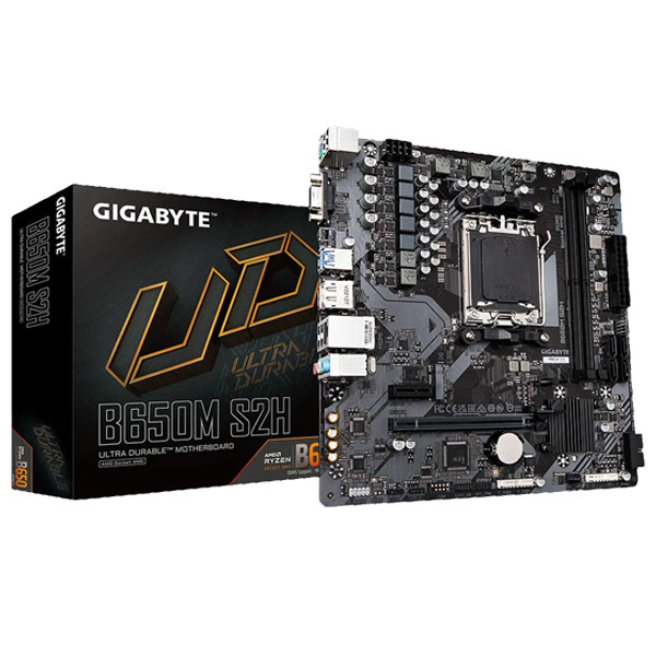 Gigabyte B650M S2H, AMD B650, AM5, 2xDDR5, mATX