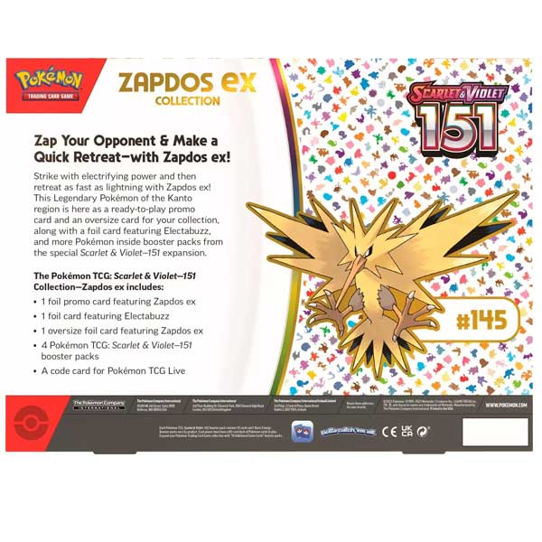 Kartová hra Pokémon TCG: Scarlet & Violet 151 Zapdos EX Collection (Pokémon) Kartová hra Pokémon TCG: Scarlet & Violet 151 Zapdos EX Collection (Pokémon)