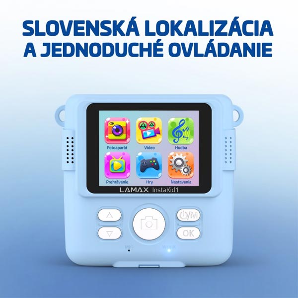 Lamax InstaKid1 dětský fotoaparát modrý Lamax InstaKid1 dětský fotoaparát modrý