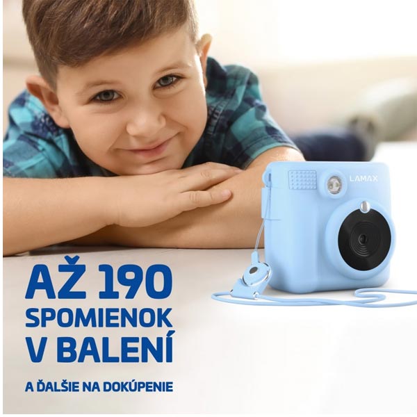 Lamax InstaKid1 dětský fotoaparát modrý Lamax InstaKid1 dětský fotoaparát modrý