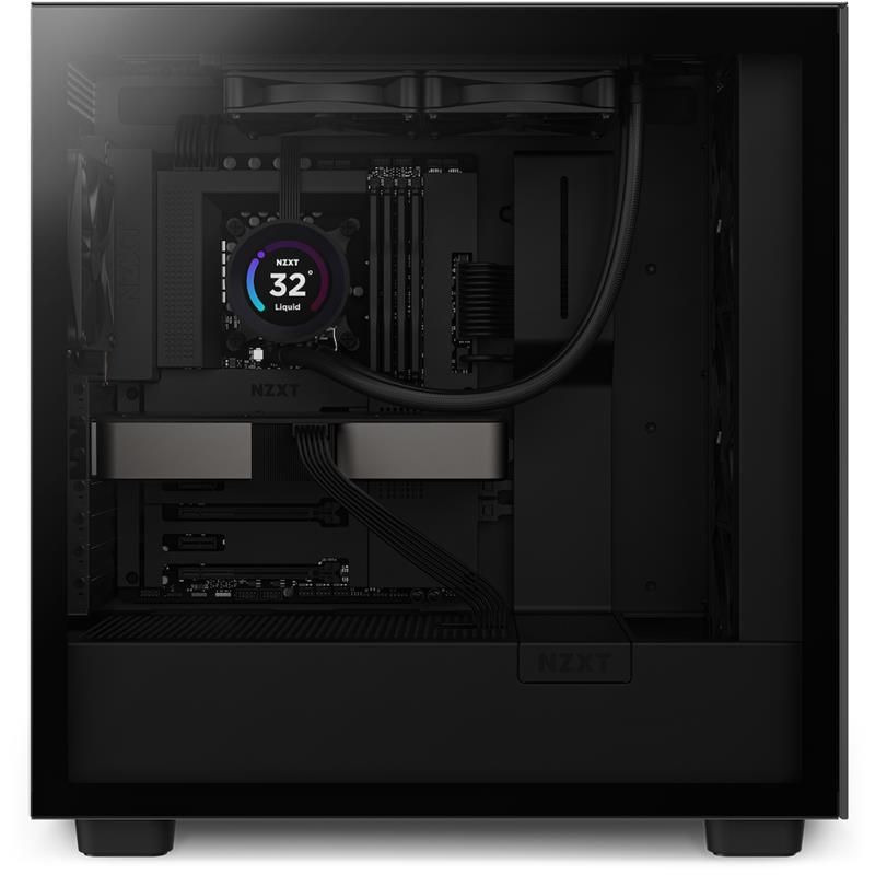 NZXT AIO liquid cooler CPU Kraken 240 ELITE / 2x120mm fan / 4-pin PWM / LCD display / black