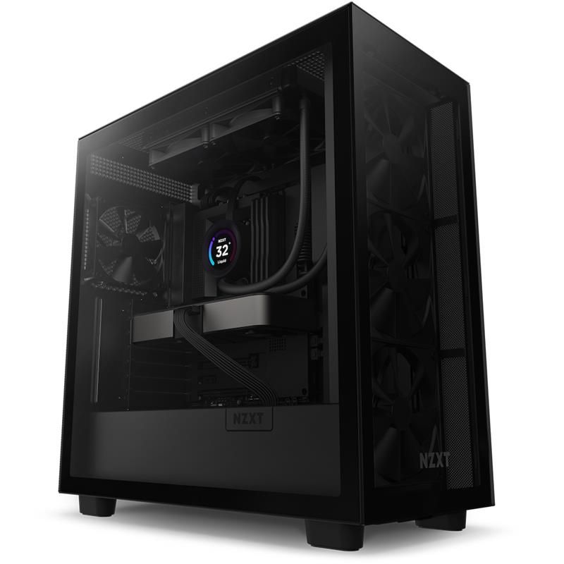 NZXT AIO liquid cooler CPU Kraken 240 ELITE / 2x120mm fan / 4-pin PWM / LCD display / black