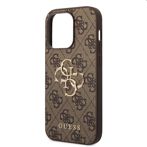 Pouzdro Guess PU 4G Metal Logo pro iPhone 15 Pro Max. hnědé