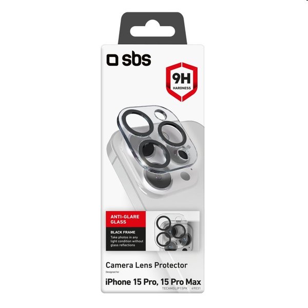 SBS ochranný kryt objektivu fotoaparátu pro Apple iPhone 15 Pro/15 Pro Max SBS ochranný kryt objektivu fotoaparátu pro Apple iPhone 15 Pro/15 Pro Max