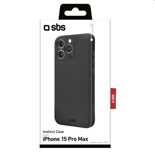 SBS pouzdro Instinct pro Apple iPhone 15 Pro Max, černé SBS pouzdro Instinct pro Apple iPhone 15 Pro Max, černé