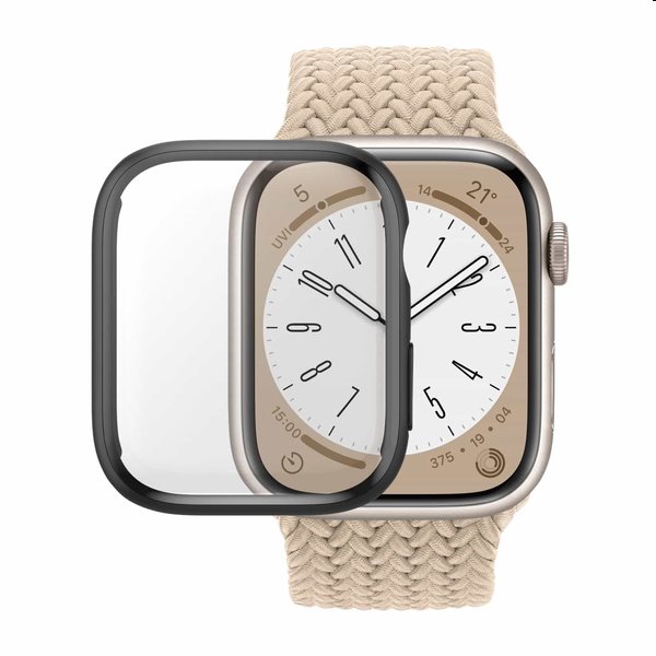 Tvrzené sklo Full Body D3O PanzerGlass pro Apple Watch 9/8/7 45 mm, černé Tvrzené sklo Full Body D3O PanzerGlass pro Apple Watch 9/8/7 45 mm, černé